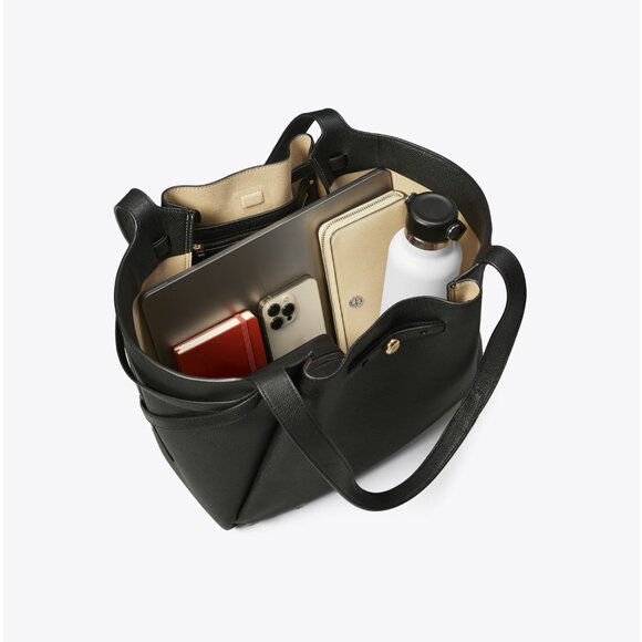 Large bag Tory Burch Romy Tote – black leather, New with tags - Picture 3 of 9